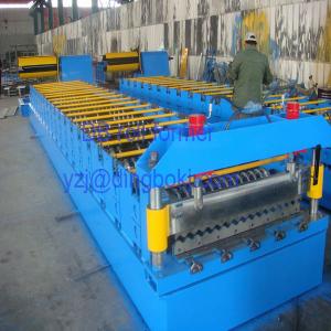 Quality Press Foming Cutting Corrugated Roll Forming Machine With Galvanized Board for Fencing wholesale