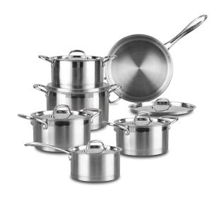 Quality High Quality 304 Stainless Steel Ware 12pcs Cookware Set Cooking Food Pot wholesale