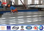 45FT 3mm Galvanized Steel Pole , Electric Power Poles Philippines NEA Standard
