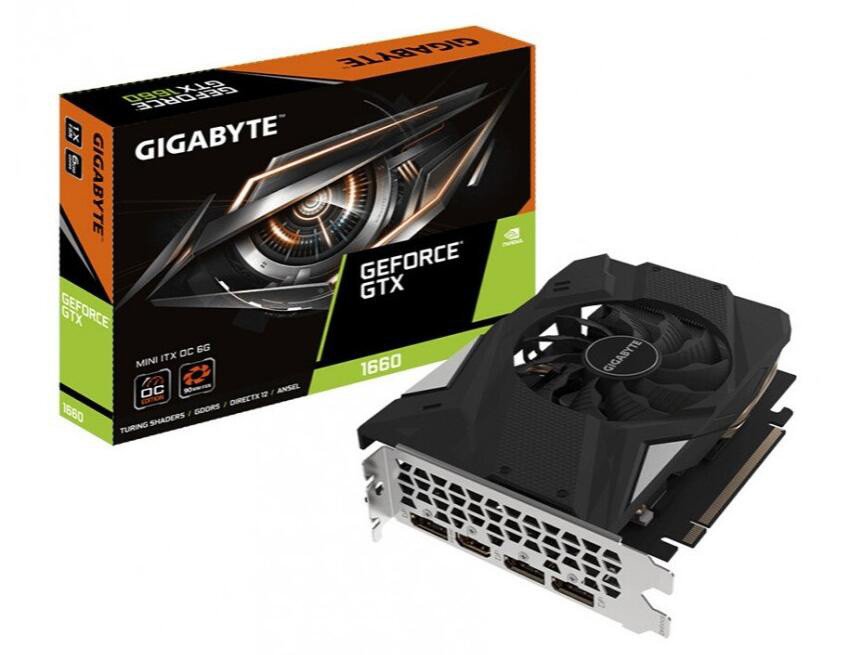 Gigabyte GTX1660 MINI ITX OC 6G Game Graphics Card Desktop Alone