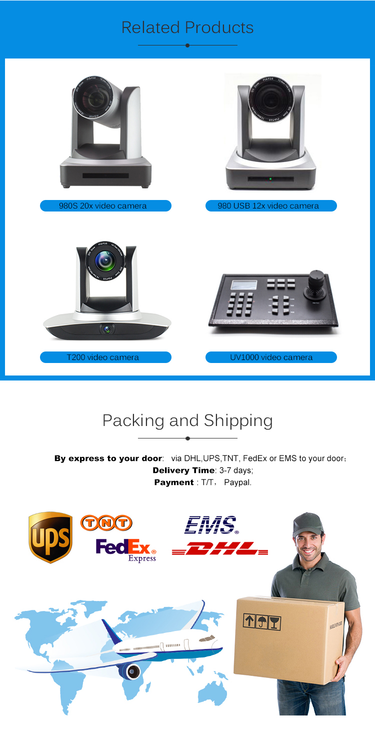 Zoom 1080P USB3.0 Mini Size CCTV PTZ IP Streaming Camera With Wide Angle Lens