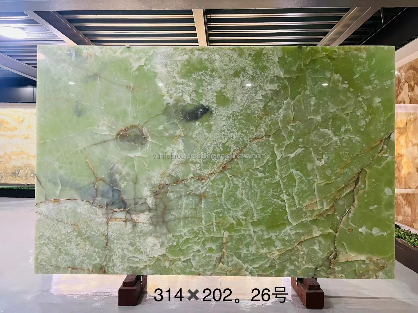 Natural Green Jade Onyx Marble Slabs for Modern Graphic Design and Table Background