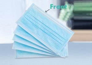 Quality Adult Non Woven Disposable Face Mask Blue Ear Loop For Daily Protection wholesale