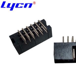 China 180 Degree DIP 2.54Mm Box Header 90 Degree Bend 1000mohm Min Resistance on sale