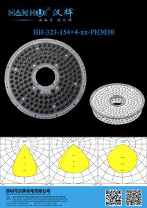 Quality 3030/2835LEDs High Bay Light Lens 616pcs 293.1×9MM 60°/90°/120° Available Advanced Optics Glare Reduction wholesale