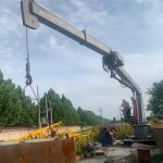 5 ton Telescopic Boom Marine Hydraulic Crane Customized