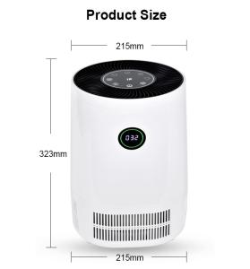 Quality Remote Control Charcoal Central Hepa Air Purifier 110M3/H 15w wholesale