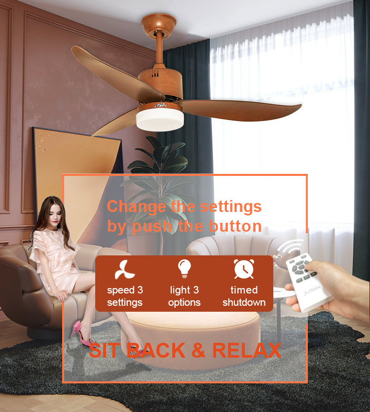 1stshine Ceiling Fan with Light Modern LED Design and Customized Options