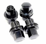 22mm Hex Black Lug Nuts / Car Wheel Nuts For Range Rover HSE Sport