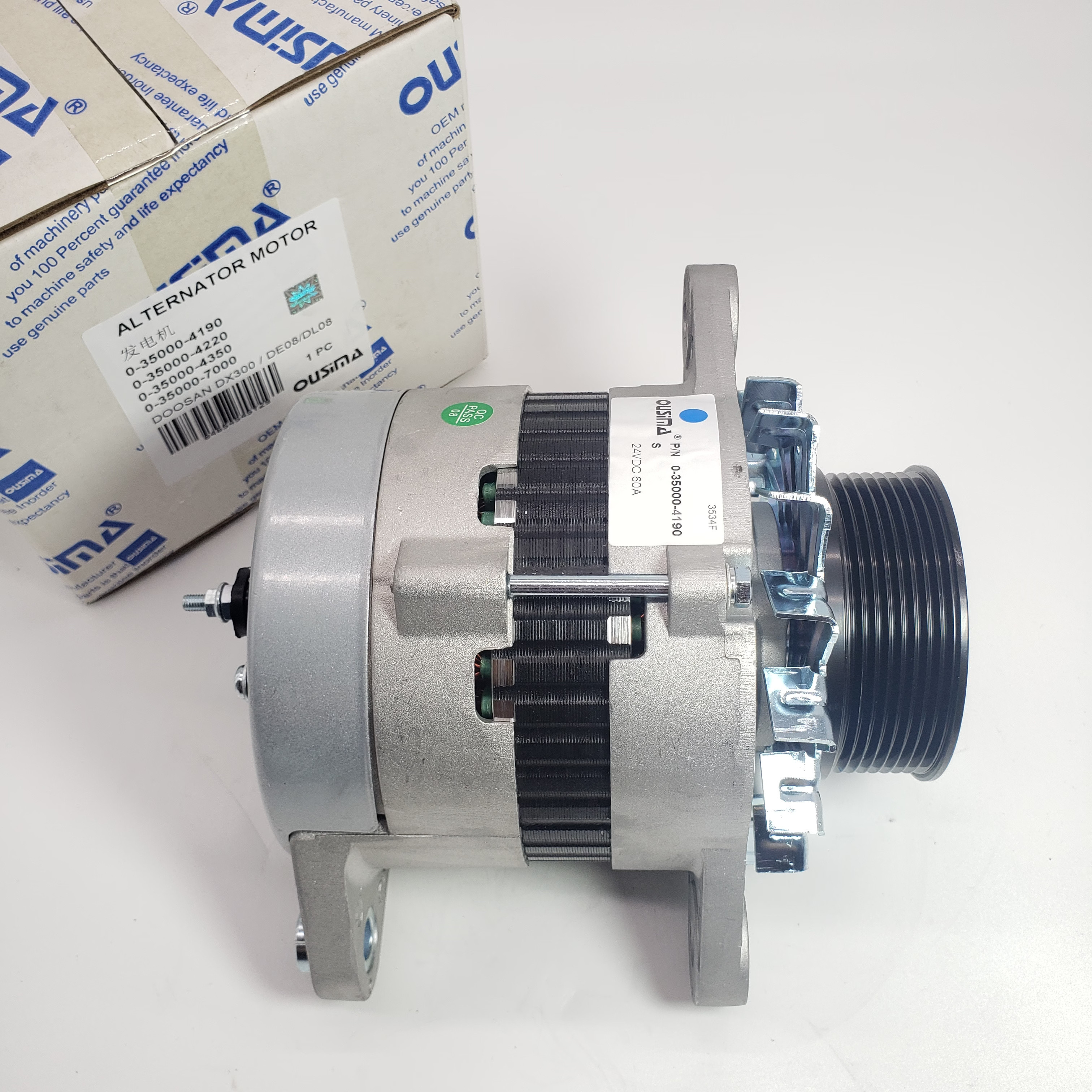 Excavator Alternator Motor 0-35000-4190 0-35000-4220 0-35000-4350 0-35000-7000 For Doosan DX300 ED08 DL08