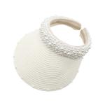 Pearl Sunshade Hat Large Brim Outdoor Sunblock Headband Hat