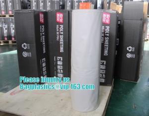 Quality Clear Plastic wrapping Sheeting roll, Low density polyethylene film plastic sheeting for construction industry, bagease wholesale