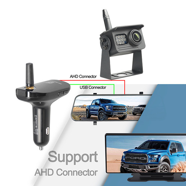 Mirror Dash Cam for Car, 9.6" Mirror Camera Mirror Dash Cam for Car, Support Dual Cameras