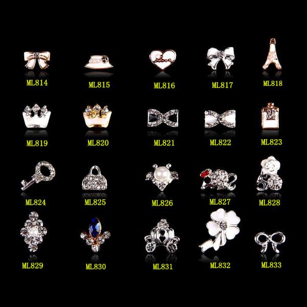 Hot NEW Wholesale Alloy Jewelry 3D Nail Art Jewelry Nail rhinestones Sticker