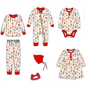 Quality Customized Romper Christmas Jumpers Baby Jump Suit 7pcs set wholesale