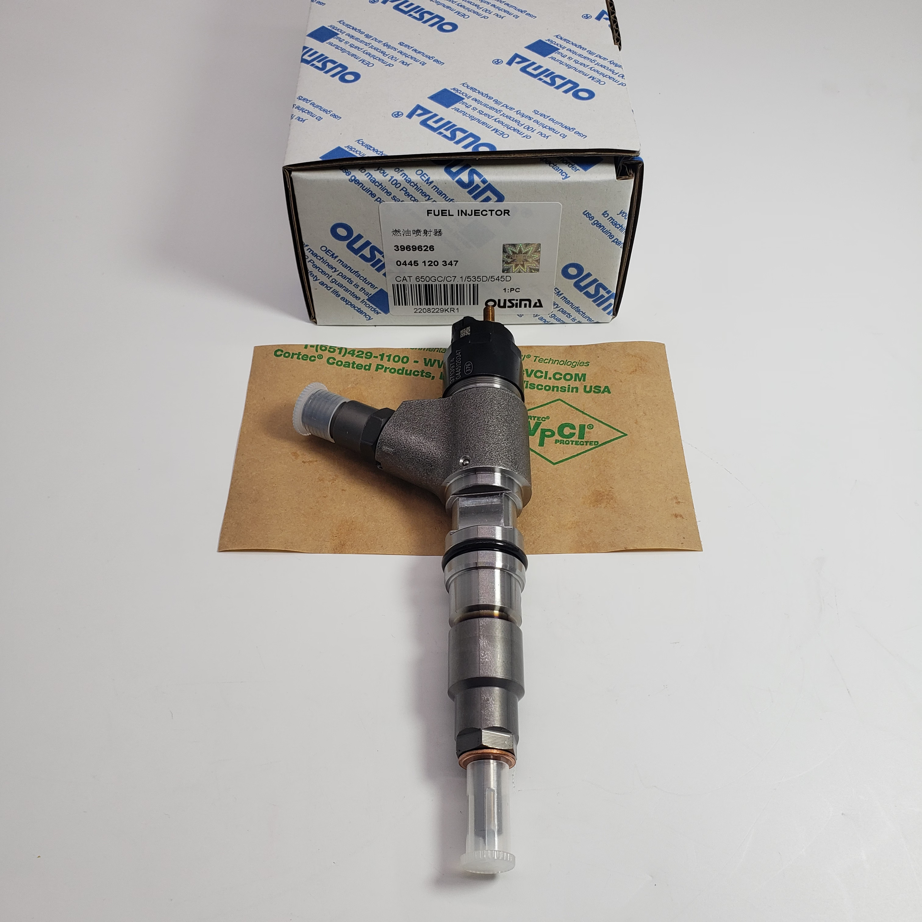 Fuel Injector 3969626 0445 120 347 For CAT 535D 545D 950 GC C7.1