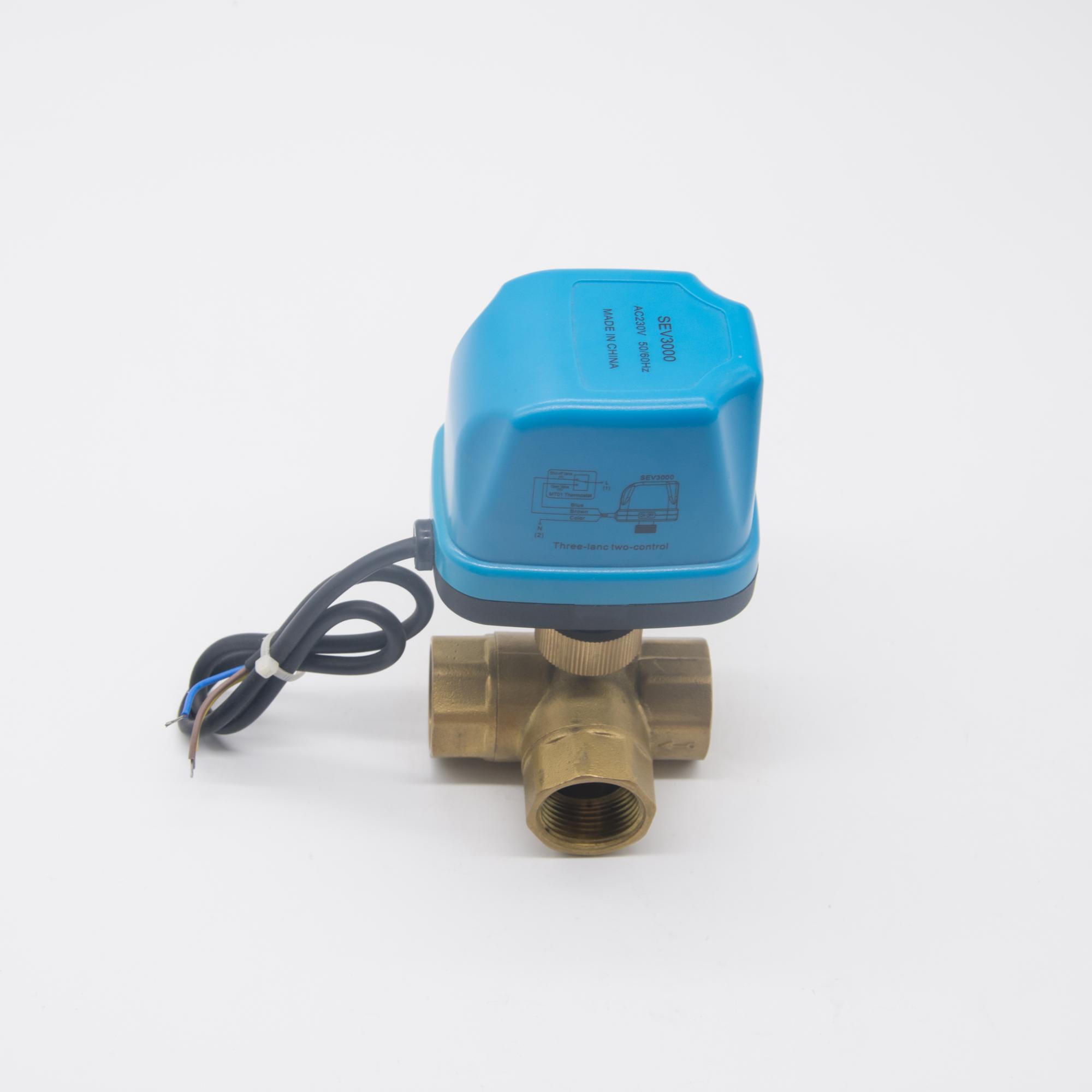 Compact Fan Cooled Motorized Ball Valve DN15 High Precision