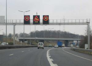 Low Wind Resistance Variable Speed Limit Signs For Road Meet ROHS Compliant