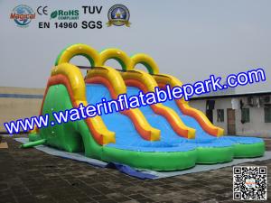 Quality 18OZ PVC Fun Adult Inflatable Water Slides Rentals For Event And Party wholesale
