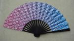 dyed bamboo hand fan with paper or fabric , perfect for decoration , wedding or