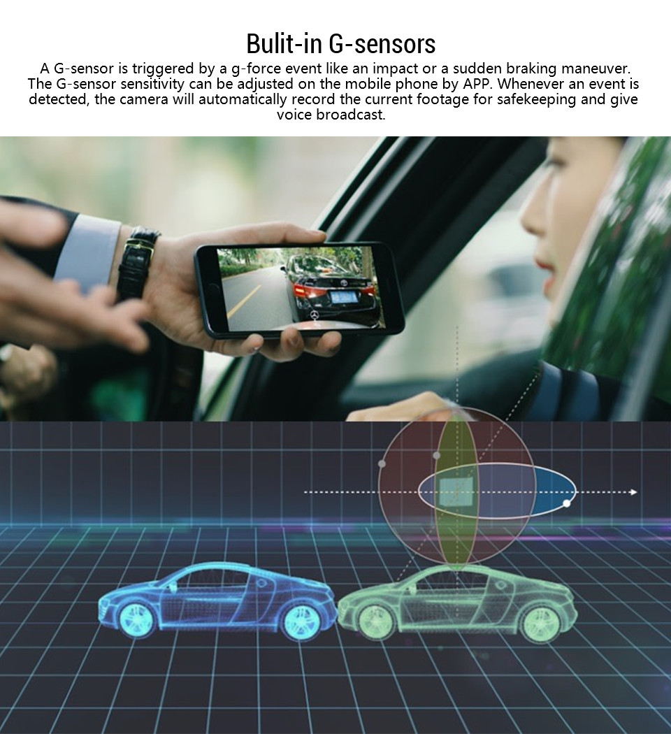 2K 4k Adas Dvr Android Black Box Camera Auto Front Inside And Rear 24h Parking