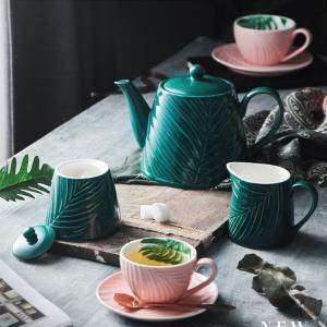 Quality Lead Free SGS 850cc Porcelain Coffee Dinnerware Teapot wholesale
