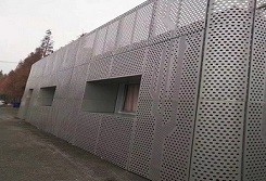 Metal Rectangular Hole Shape Aluminum Perforated Sheet 12FT Length 5052 H24
