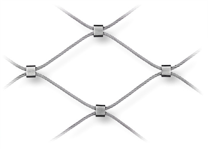Eyelet SS316L Aviary Wire Mesh Perroquet Cage / Wire Rope Ferrule Mesh