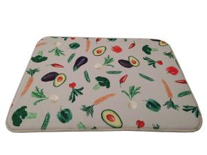 Quality Fast Drying Stripe Cloth Kitchen Utensil Microfiber Dish Mat Quick Dry wholesale