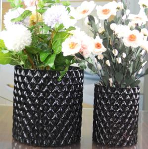 Quality Emobossed Decorative Glass Vase wholesale