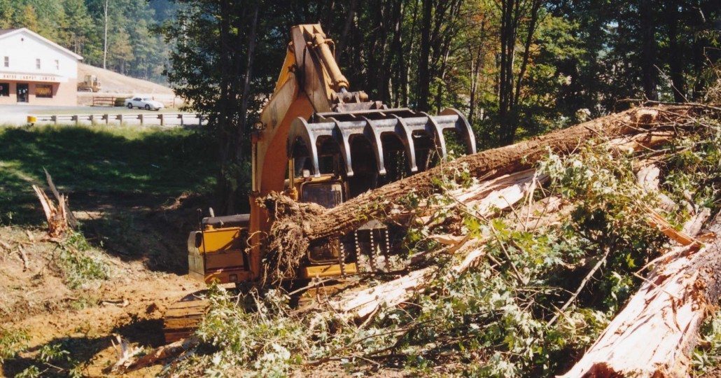 Forestry 13 Ton Excavator Brush Rake For Road Construction