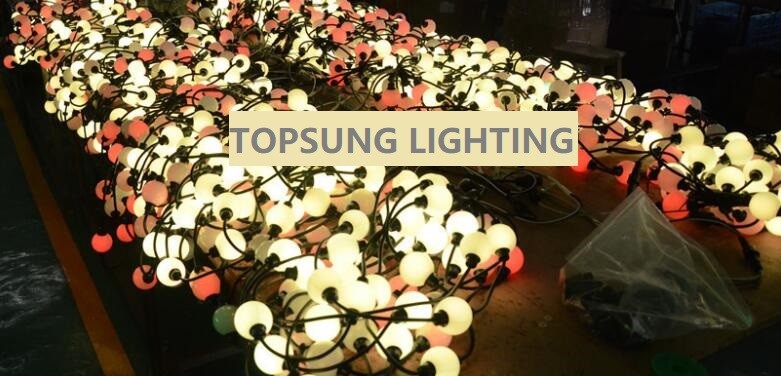 5m 25 dmx ball strings led point light pixel 3d globe curtain lights programmable decoration
