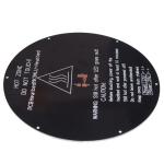 Black Metal Thick 3mm 3D Printer Heatbed MK3 Round Delta Rostock