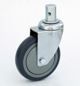 Quality medical wheel solid stem pin caster hospital caster wholesale