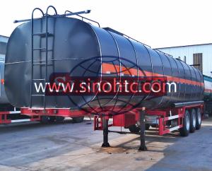 Quality 3 Axle Bitumen Tank Semi Trailer 50000 Liters / Customized Tank Volume wholesale