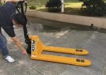 Big Capacity Ride On Pallet Truck , Heavy Duty Narrow Pallet Jack Lightweight