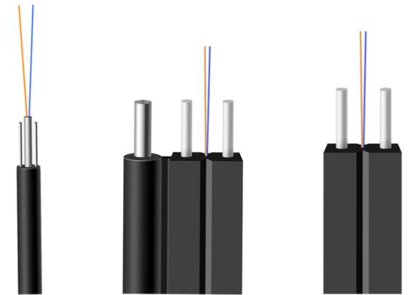 GJYXFCH Self Supporting Outdoor FTTH Drop Fiber Steel Wire Strength G657A2 12
