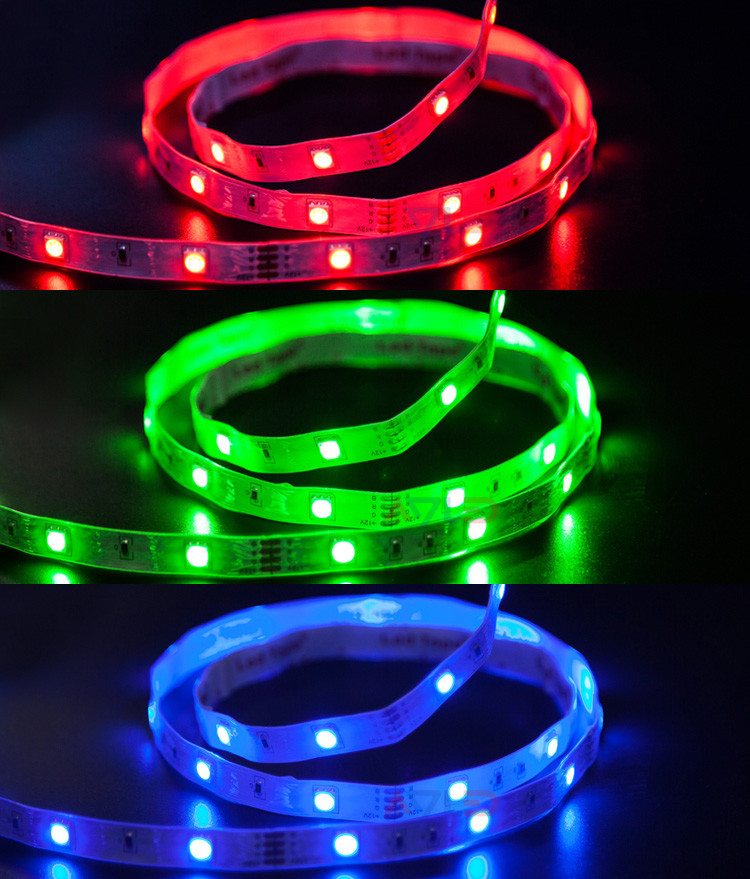 Luces RGB LED Strip Light DC12V 24V 10mm Tira LED RGB 4 Pin