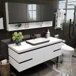 YALIG Australia's PVC Cabinet Bathroom Vanity for Apartments Acrylic Surface