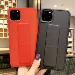 2 In 1 Candy Colour Phone Case Shockproof TPU Material Finger Grip Stand