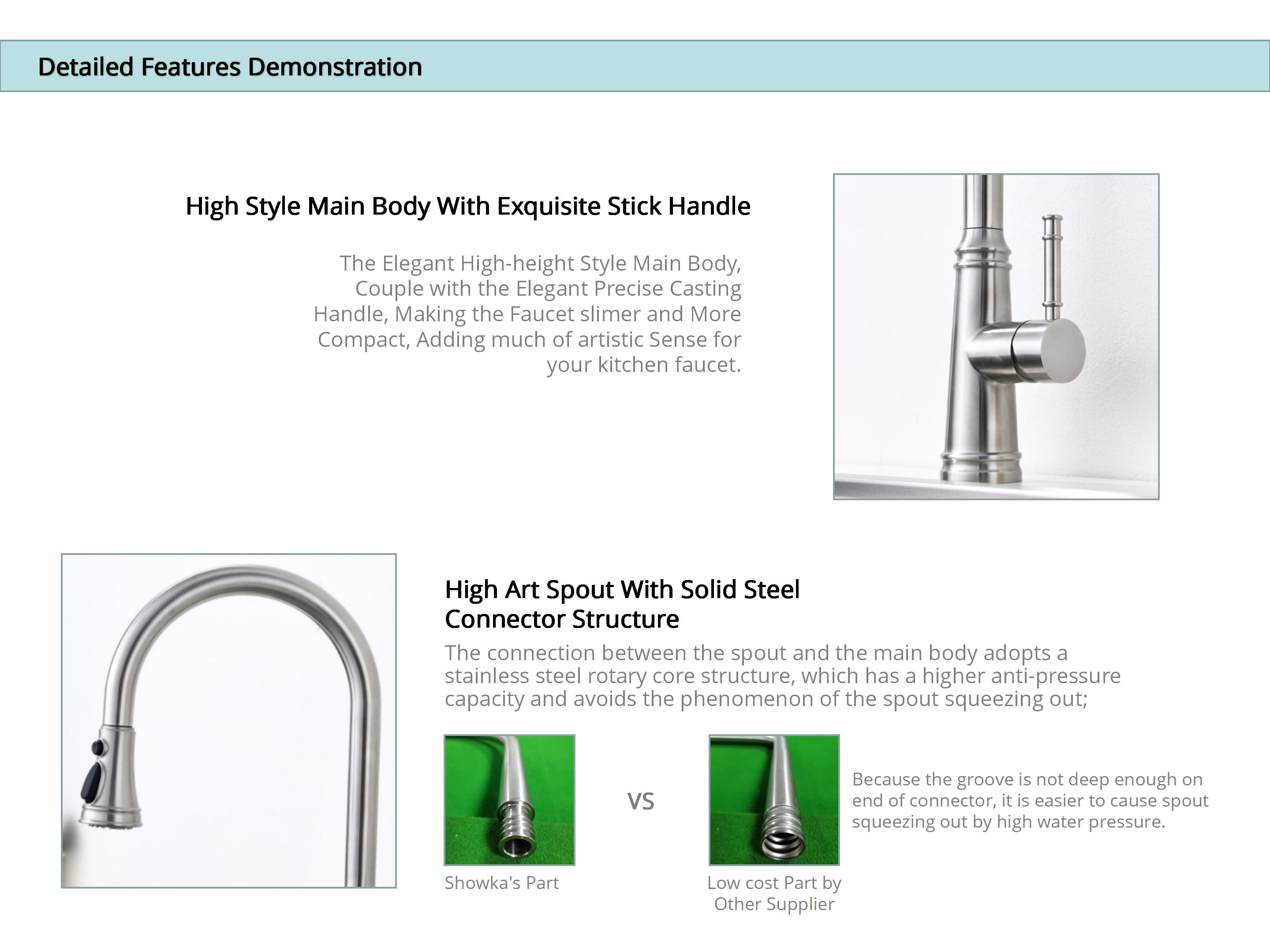 Flexible Single Hole Kitchen Sink Faucet DC4.5-6.5V Smart Kitchen Tap
