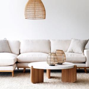 Quality Minimalist Marble Topped Pedestal Coffee Table White OEM Available wholesale