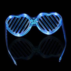 Quality Multi-Color Heart Shaped LED Fashion Sunglasses For Concerts, Party, Night Clubs And More! wholesale