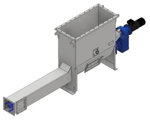 Quality 3250mm Length 3kw Horizontal Screw Conveyor wholesale