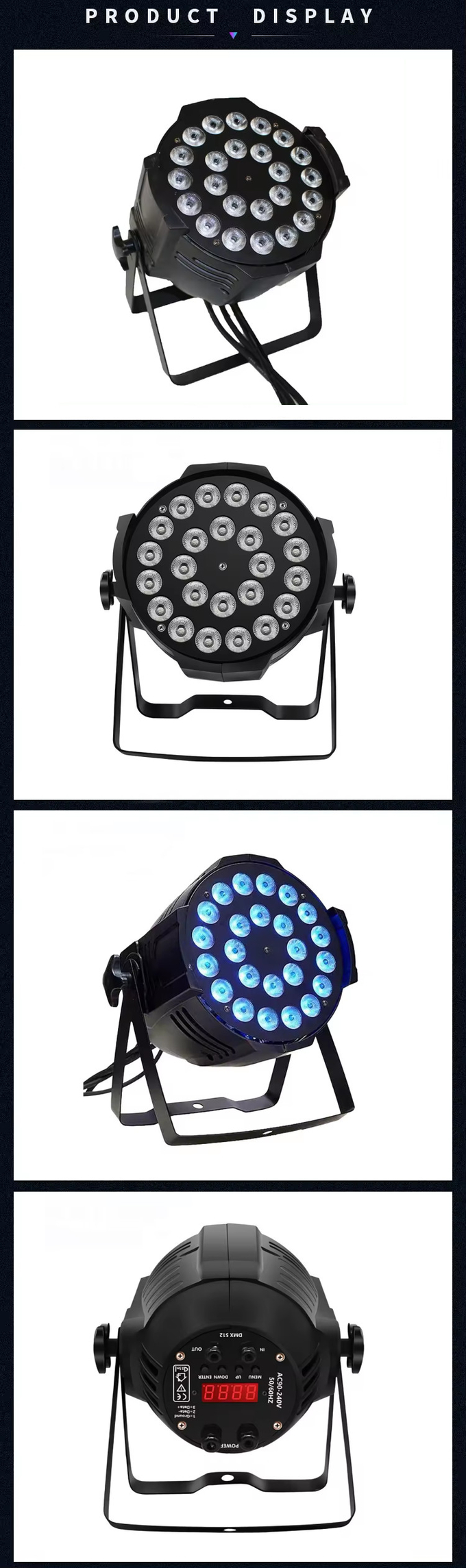 Par 24*18W 6IN1 RGBWA UV LED Stage Light Led Par 24*18W Led Stage Par Light