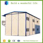 low cost reassembled 2 story steel frame prefab houses for labor