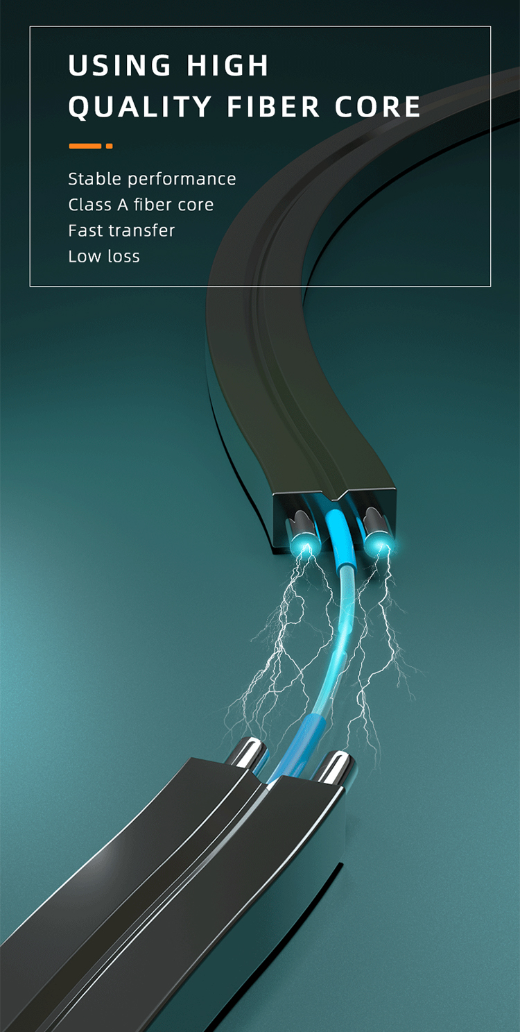 GJXH GJYXCH GJYXFCH FTTH Indoor 1 Core aerial Fiber Optic Cable