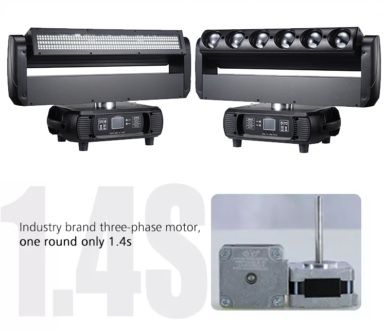 Double Blade LED Induction Light with Focusing RGBW and 50000 Hour Working Lifetime