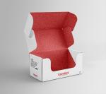 Offset Printing Free Front Tuck Mailer Boxes Shipping Box Mockup