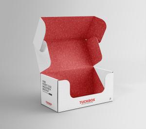 Quality Offset Printing Free Front Tuck Mailer Boxes Shipping Box Mockup wholesale